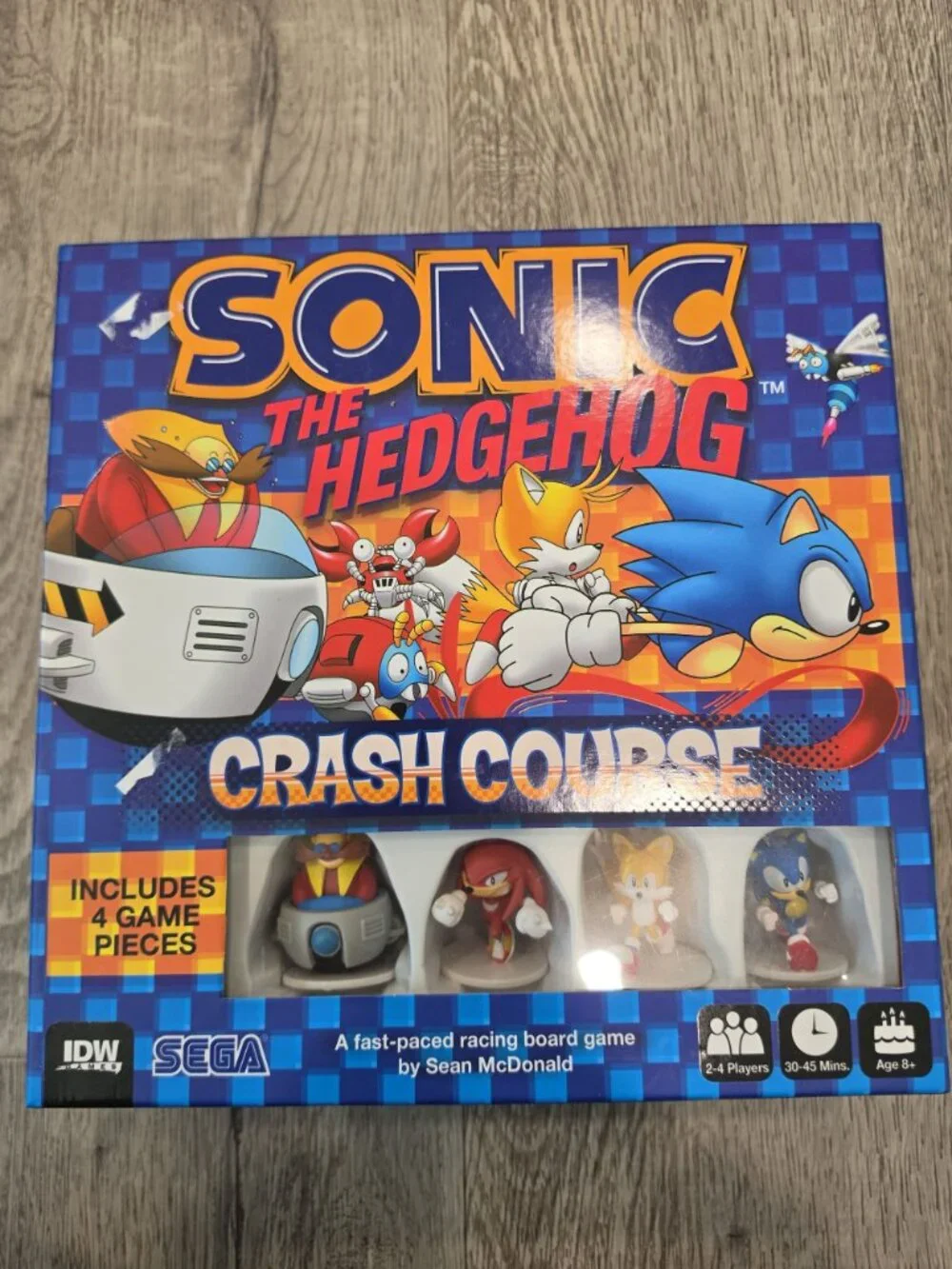 Sonic The Hedgehog Crash Course Board Game 2-4 Players Ages 8+ IDW Sega Complete